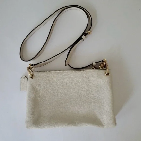 Coach Cream Leather Crossbody Bag - Picture 5 of 10